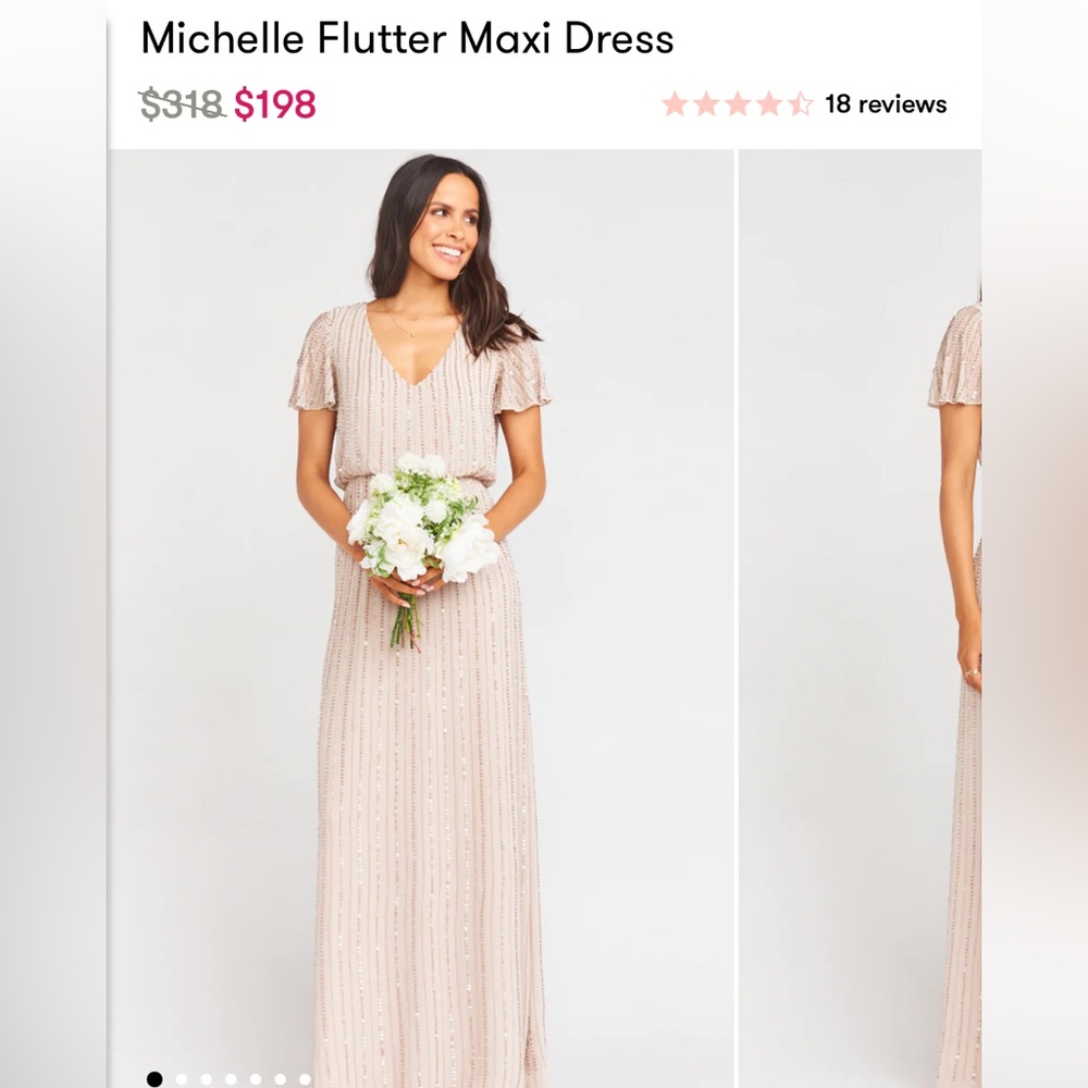 Show me your mumu Michelle flutter maxi dress